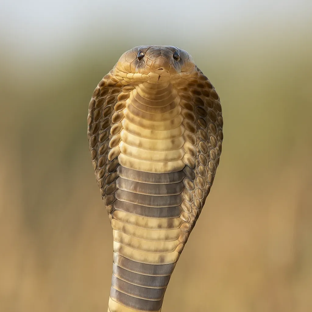 The behavior it shows right before a strike: Cobra
