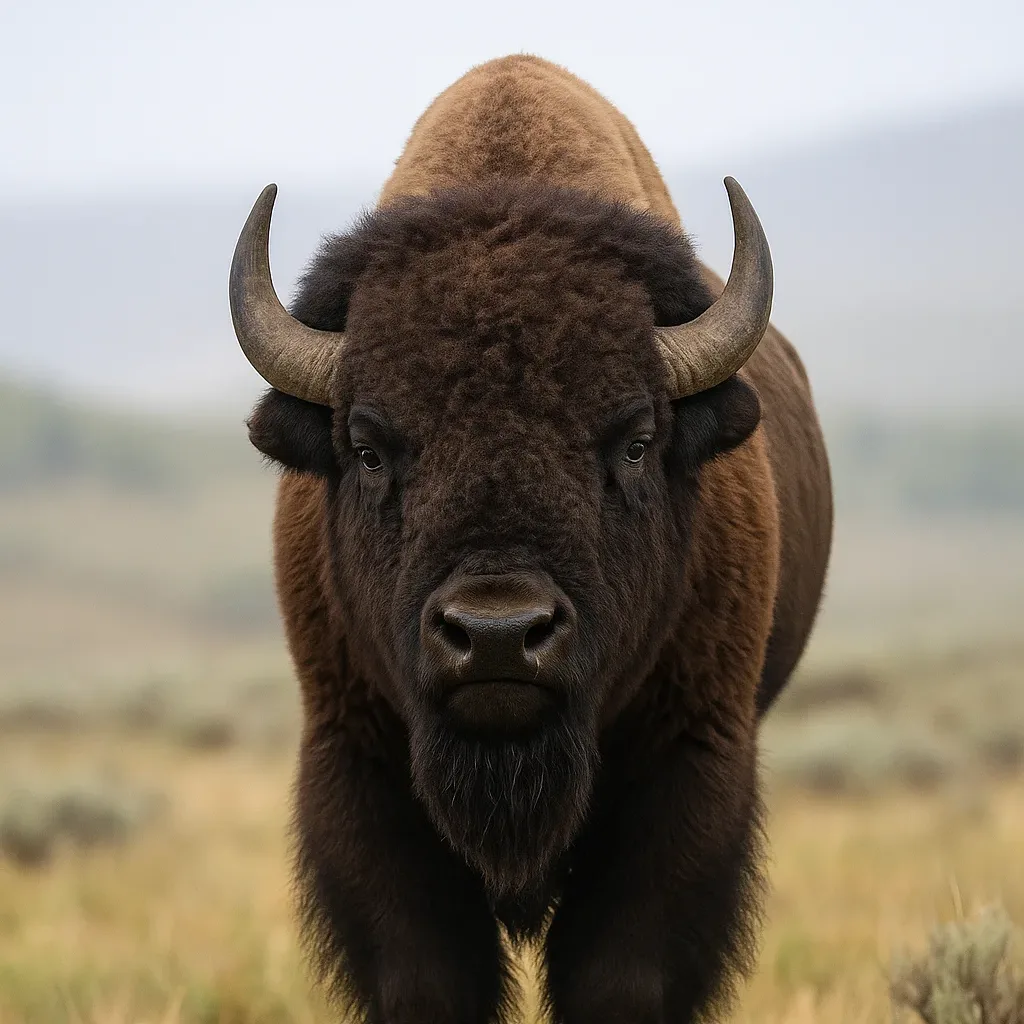 Never walk up for a photo with this animal: American bison