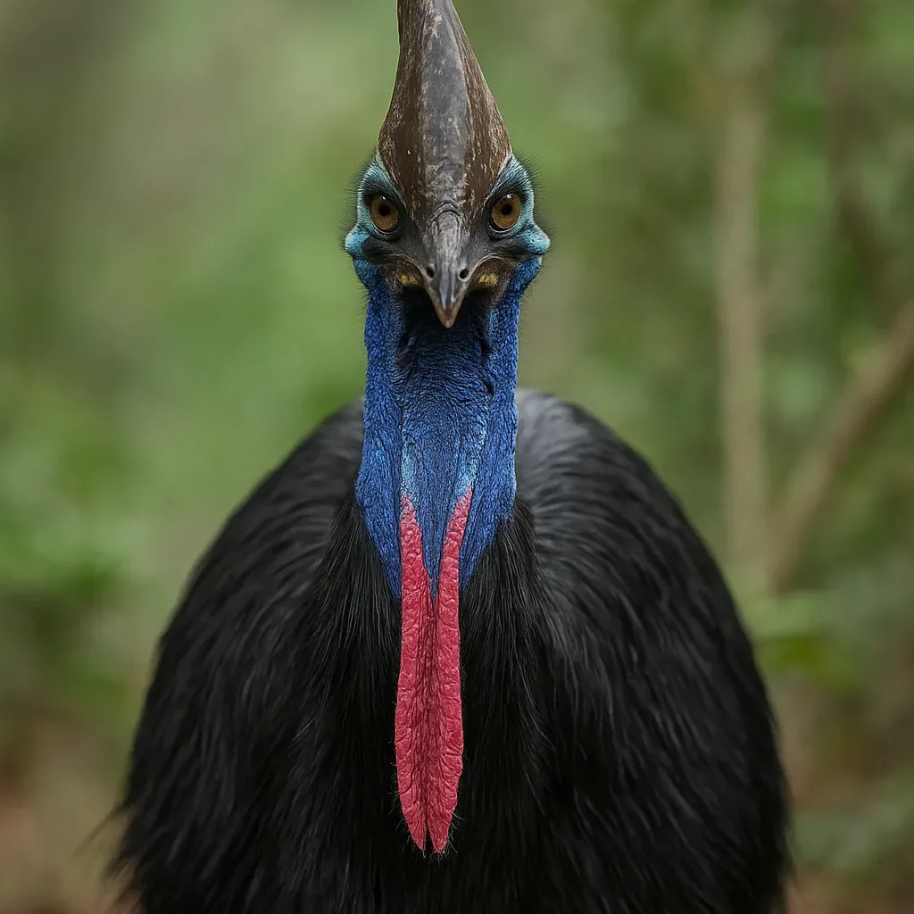 More terrifying in real life than in photos: Cassowary