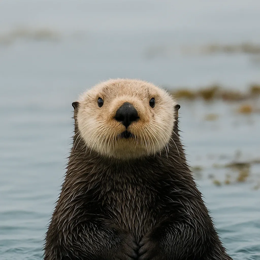 Cute—but actually a predator: Sea otter
